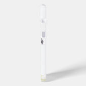 水彩ブルーピーコック顔名 Case-Mate iPhoneケース (裏面 / 左)