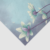 水彩ブルーフラワーフローラ切り離し 薄葉紙 (詳細)