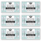 水彩ブループレイドヒゲ油+材料 シール (正面)