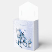 水彩ブルーベビーベアーフェイスボックス フェイバーボックス (オープン)