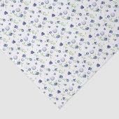 水彩ブルーベリーパターン 薄葉紙 (詳細)