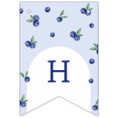 水彩ブルーベリーボーリーベリースウェー誕生日パーティー バンティングフラッグ (第2の旗)