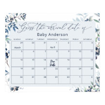 水彩ブルーベリー賞味期限ポスター