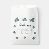 水彩ブルーベリー1日感謝してい生日 フェイバーバッグ (正面)