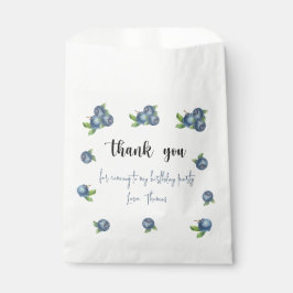 水彩ブルーベリー1日感謝してい生日 フェイバーバッグ