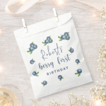 水彩ブルーベリー1st誕生日パーティー