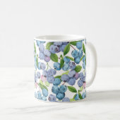 水彩ブルーベリー コーヒーマグカップ (正面右)