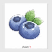 水彩ブルーベリー シール (シート)