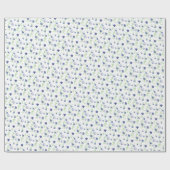 水彩ブルーベリー ラッピングペーパー (フラット)