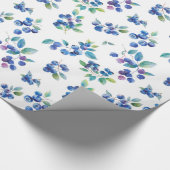 水彩ブルーベリー ラッピングペーパー (角)