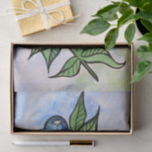 水彩ブルーベリー 薄葉紙 (ギフト)