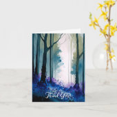 水彩ブルーベルサンキューカード カード (黄色い花)