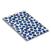 水彩ブルーベ図解入りの、写真付きのリーセットパターン ノートブック (右側)