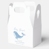 水彩ブルーホエールベビーシャワー フェイバーボックス (オープン)