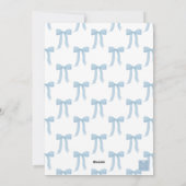 水彩ブルーボウガーランド写真 シーズンカード (裏面)