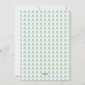 水彩ブルーボウベルヴィンテージクリスマスフォト シーズンカード (裏面)