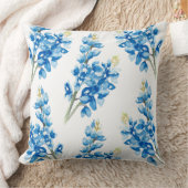 水彩ブルーボンネット クッション (ブランケット)