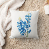 水彩ブルーボンネット クッション (ブランケット)