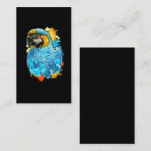 水彩ブルーマコーオロットバ絵画ードズ 名刺 (正面/裏面)