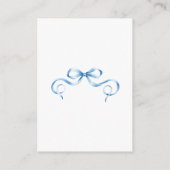 水彩ブルーリボンおむつラッフル エンクロージャーカード (裏面)