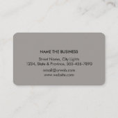 水彩ブルーロータスフラワーロゴマッサージヨガ 名刺 (裏面)