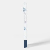 水彩ブルー宇宙惑星パターン Case-Mate iPhoneケース (裏面 / 左)