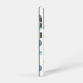 水彩ブルー宇宙惑星パターン SAMSUNG GALAXYケース (右側面)