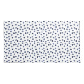 水彩ブルー水玉模様 枕カバー (裏面)