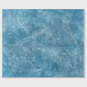 水彩ブルー海テクスチャ ラッピングペーパー (フラット)