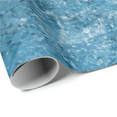 水彩ブルー海テクスチャ ラッピングペーパー (ロールコーナー)