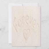 水彩ブルー海ビーチバチェロレッテ 招待状 (裏面)