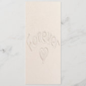 水彩ブルー海ビーチ結婚式メニュー メニュー (裏面)