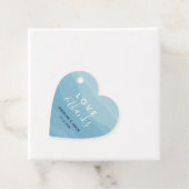 水彩ブルー結婚ズ・サンキュー フェイバータグ (インサイチュ)