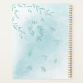 水彩ブルー葉ズモノグラム プランナー手帳 (裏面)