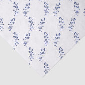 水彩ブルー&ホワイトのチノワズリー花 薄葉紙 (詳細)