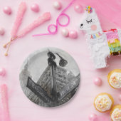 水彩ブロードウェイコーナーサイン紙プレート- NYC ペーパープレート (パーティー)