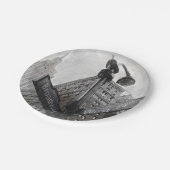 水彩ブロードウェイコーナーサイン紙プレート- NYC ペーパープレート (アングル)