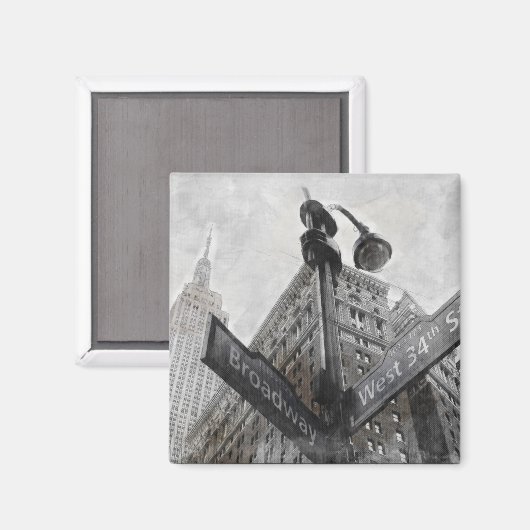 水彩ブロードウェイコーナー記号 マグネット (正面/裏面)