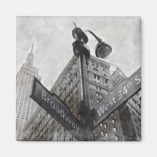 水彩ブロードウェイコーナー記号 マグネット (正面)