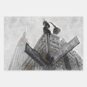 水彩ブロードウェイコーナー記号 ラッピングペーパーシート (正面2)