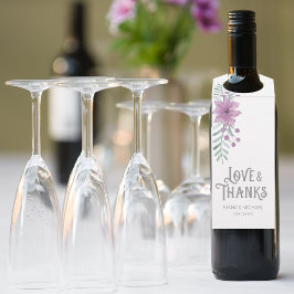 水彩ブーケ薄紫ID654 ボトルネックタグ