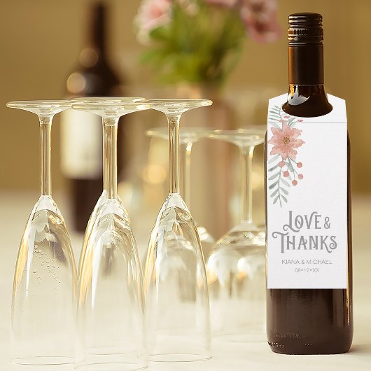 水彩ブーケ赤面ID654 ボトルネックタグ