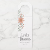 水彩ブーケ赤面ID654 ボトルネックタグ (正面)