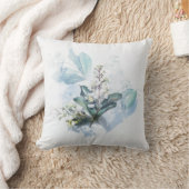 水彩ブーケ、花 クッション (ブランケット)