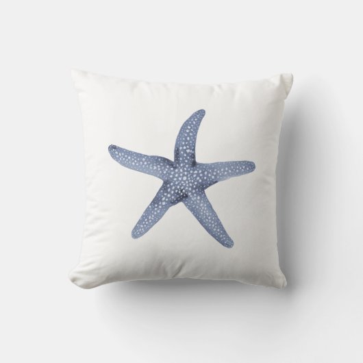 水彩ブ航海のルーヒトデ装飾用クッション クッション (正面)