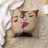 水彩プライド2女性共有aキス クッション (ブランケット)