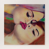 水彩プライド2女性共有aキス ジグソーパズル (横)