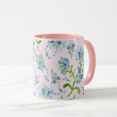 水彩プラム絵を描バゴの花ベビーピンク マグカップ (正面右)