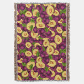 水彩プラム スローブランケット (正面縦)