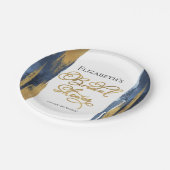 水彩プリンセスシャワー紙皿 | アブストラクト ペーパープレート (アングル)